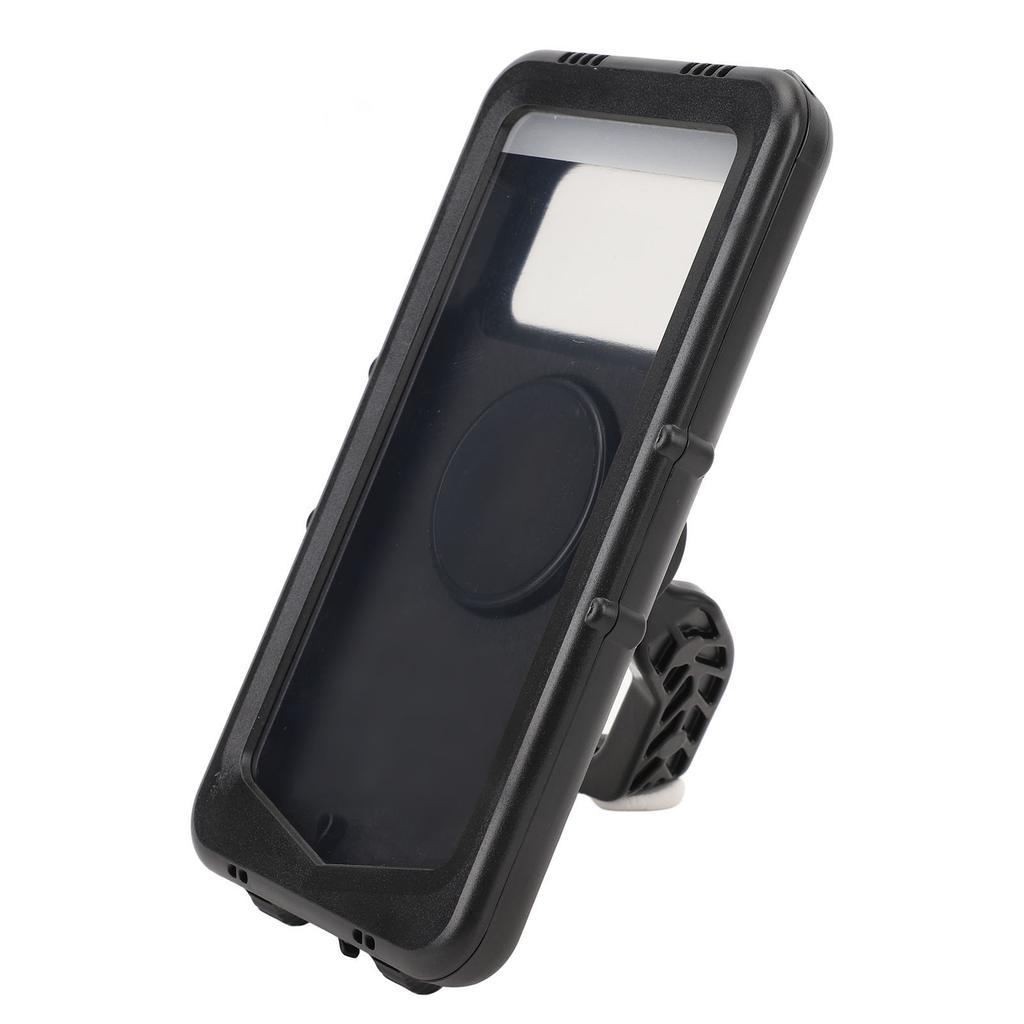 Water Resistant Bike Phone Mount Vibration Proof Adjustable Angle Transparent Cover Handlebar Phone
