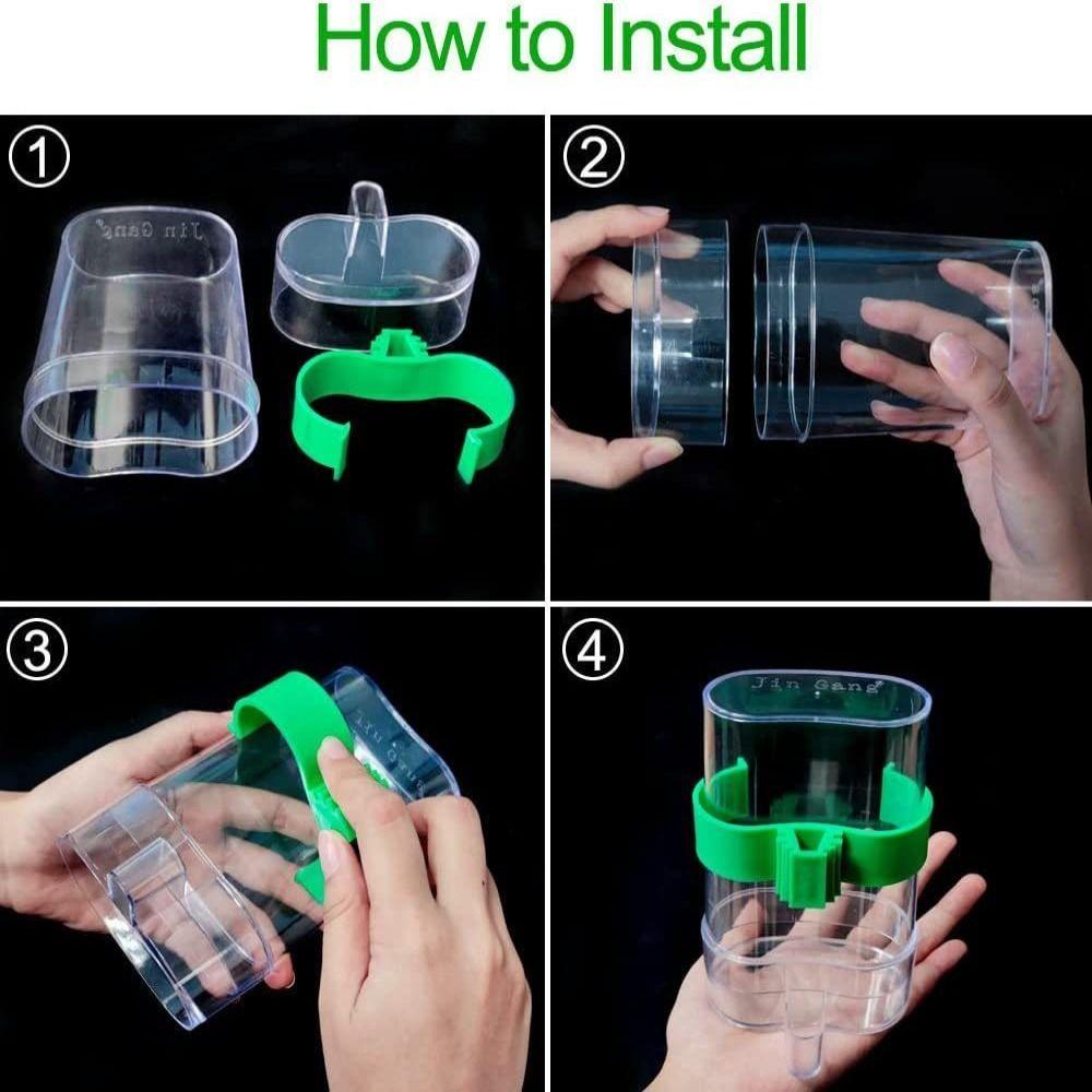 Plastic Bird Automatic Drinker Automati Parrots Feeder Waterer Bird Water Dispenser Parrots