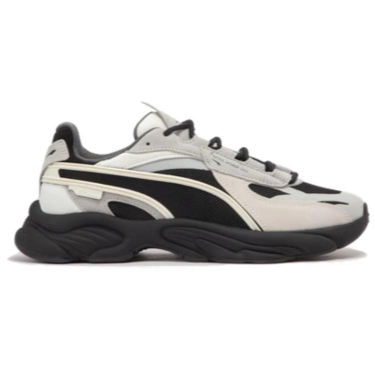 Nye PUMA Rs Connect Støtdempere Sklisikre Slitesterke Lav topp Chunky Sneakers Unisex Svart Hvit Grå 375151-08