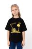 Girls' T-Shirt – Giraffe Print with "Stretch", Summer 6414-001-33-5-4 HC