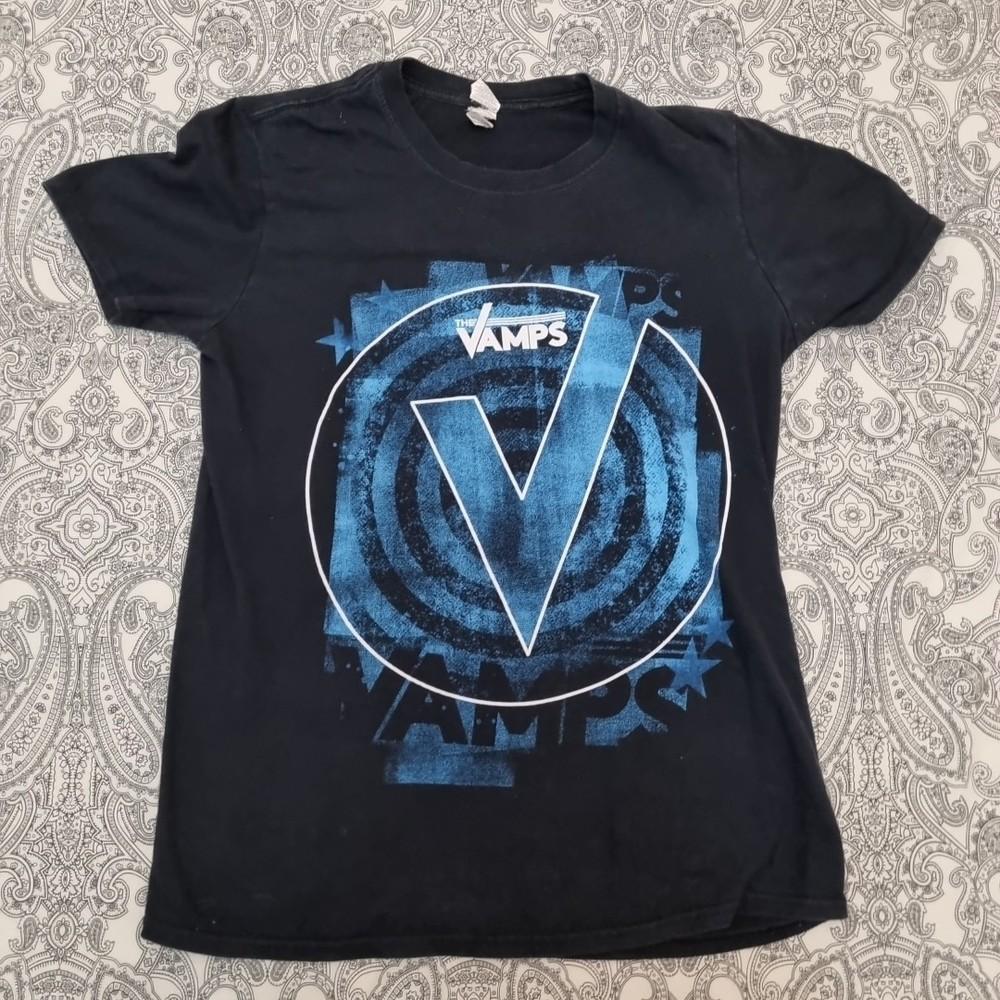 The Vamps Black Band T-shirt 2016 Wake Up World Tour T Shirt Size Medium Gildan