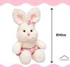 Cute Fluffy Plush Rabbit Toy, 40cm, Perfect As a Gift for Kids (pink)
