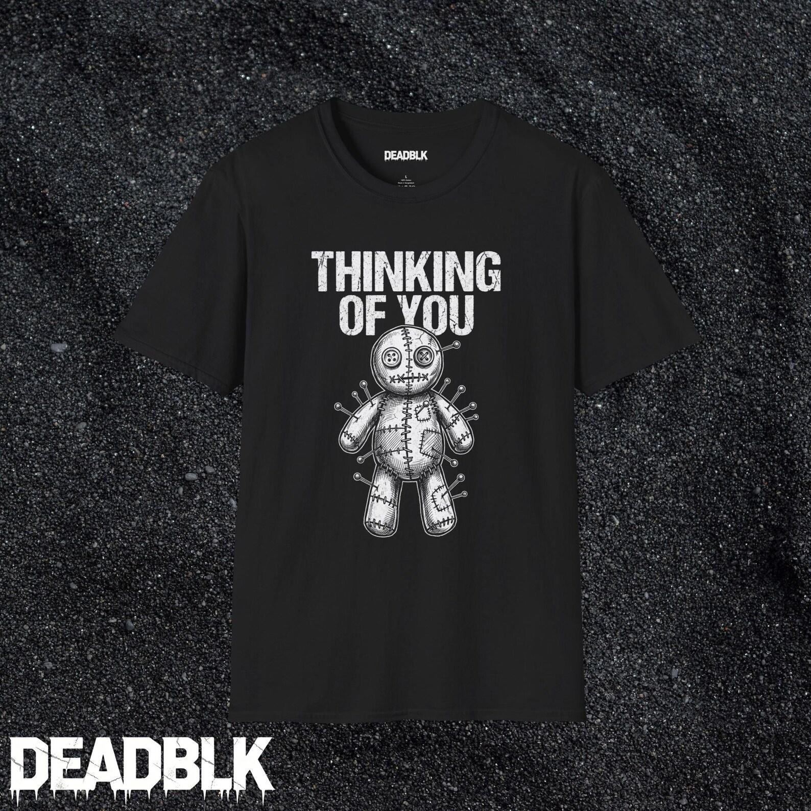 Thinking Of You voodoo doll T-Shirt | Creepy Gothic Graphic Tee S