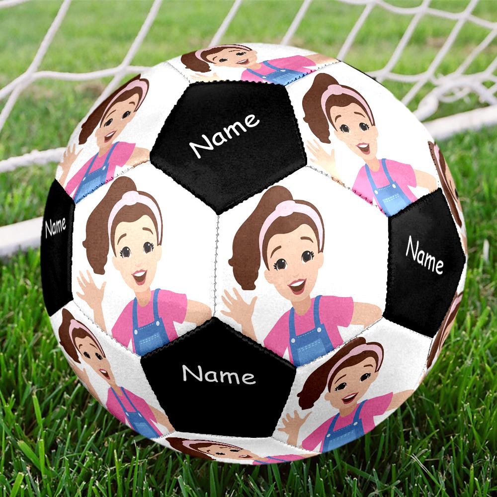 Nome Personalizzato Sig.ra. Pallone da Calcio Tema Rachel Taglia 5, Adatto Sia per Partite Indoor che Outdoor, un Regalo Adatto a Tutti.