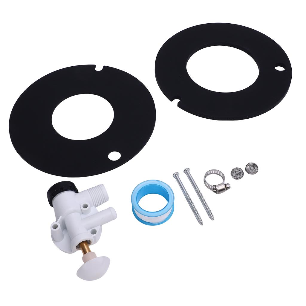 RV Water Valve Kit Toilet Water Valve Assembly 385314349 Toilets Flush Valve Replacement For Sealand Pedal Flush Toilets