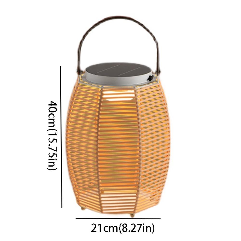 

LED Lamp Outdoor Waterproof Light Solar Energy Landscape Standing Lamp Community Courtyard Rattan woven lamp