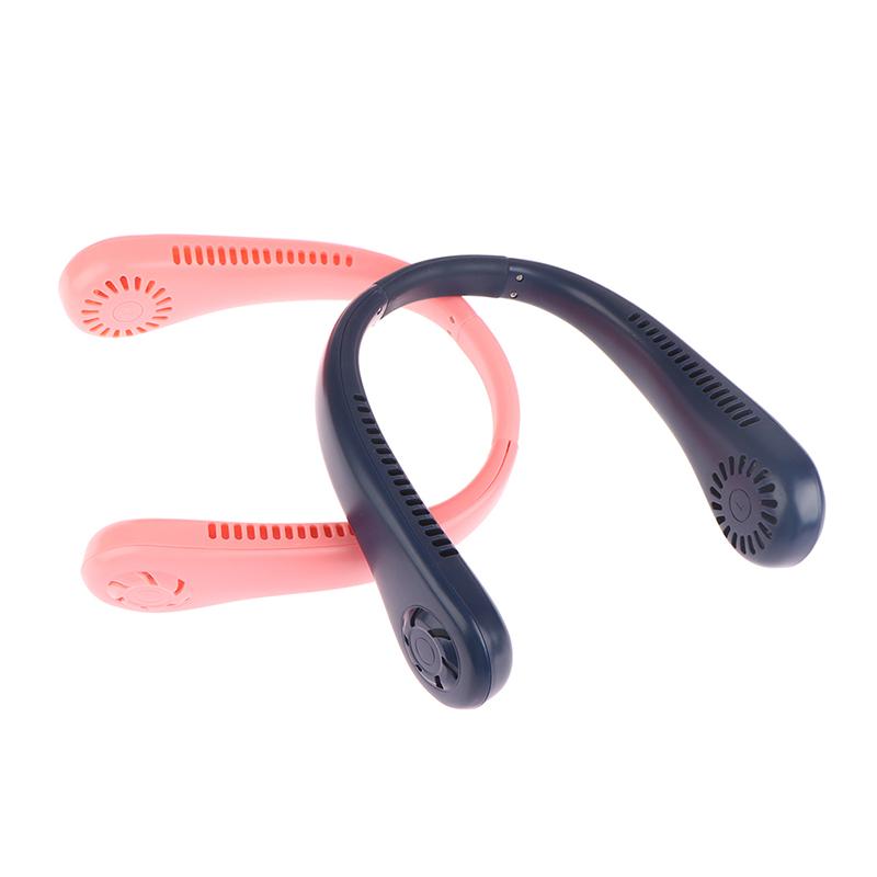 

Мини-вентилятор для шеи, 1200 мАч, перезаряжаемый воздушный охладитель, 3-скоростные спортивные вентиляторы