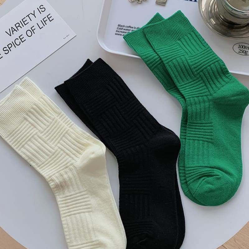 ANGEL SOCKS 1277 Ziegelmuster Baumwollsocken