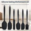 6-Piece Silicone Baking Tools Set, Macaron Color Spatulas Scrapers Oil Brush for Cooking Cake Cream Cheese