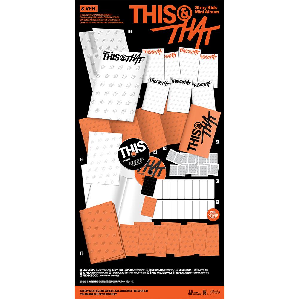 [PRE-ORDER] Stray Kids Mini Album - This & That (& Ver.)