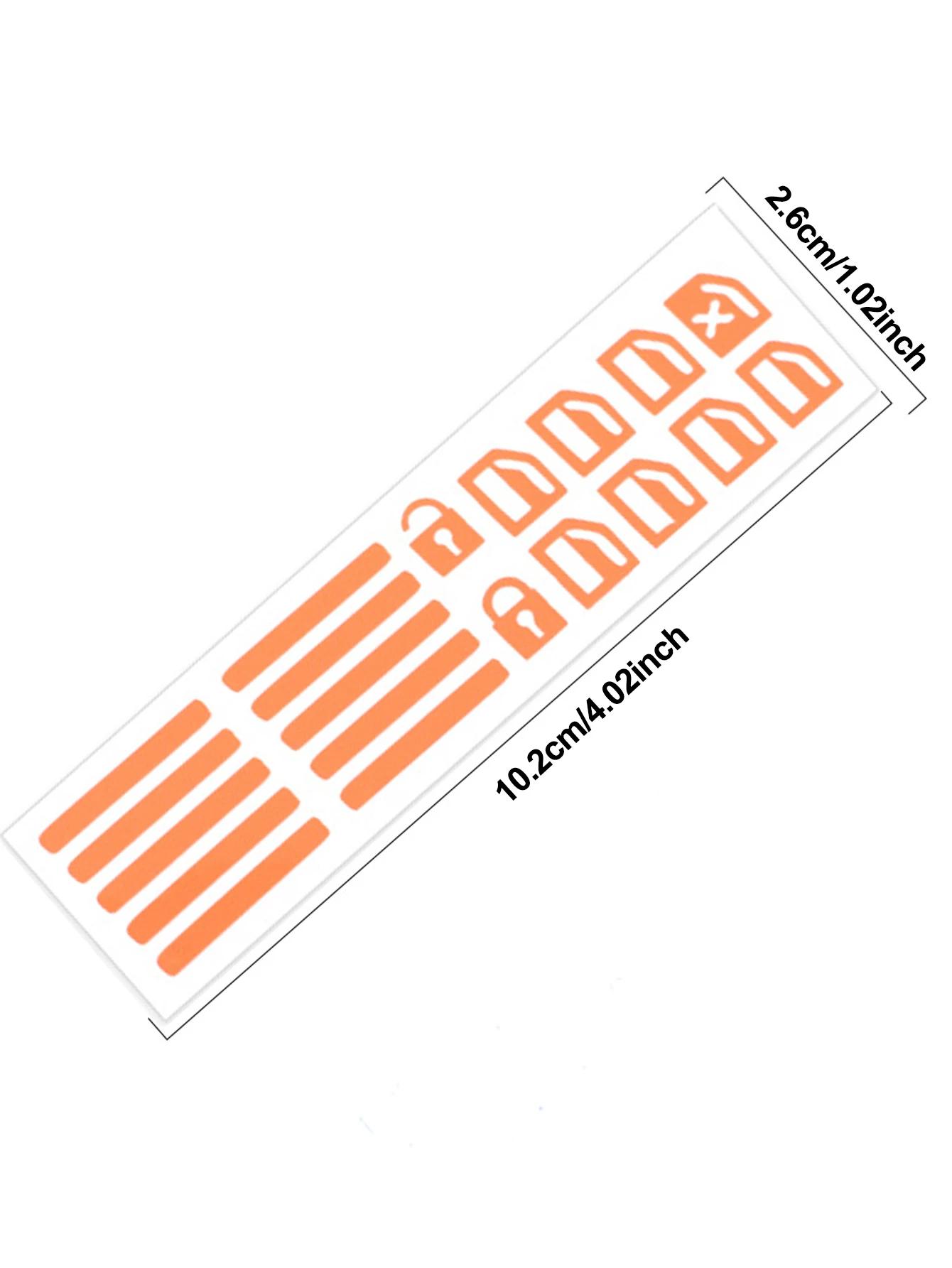 Car Control Switch Button Fluorescent Sticker Window Lifter Luminous Button Sticker Auto Interior Decal Decor Accessories 1-5PCS 1PC