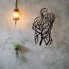 1 stk moderne abstrakt metalltre veggkunstskulptur - ideell for hjemmeinnredning, bryllupsgaver og hengende veggkunst