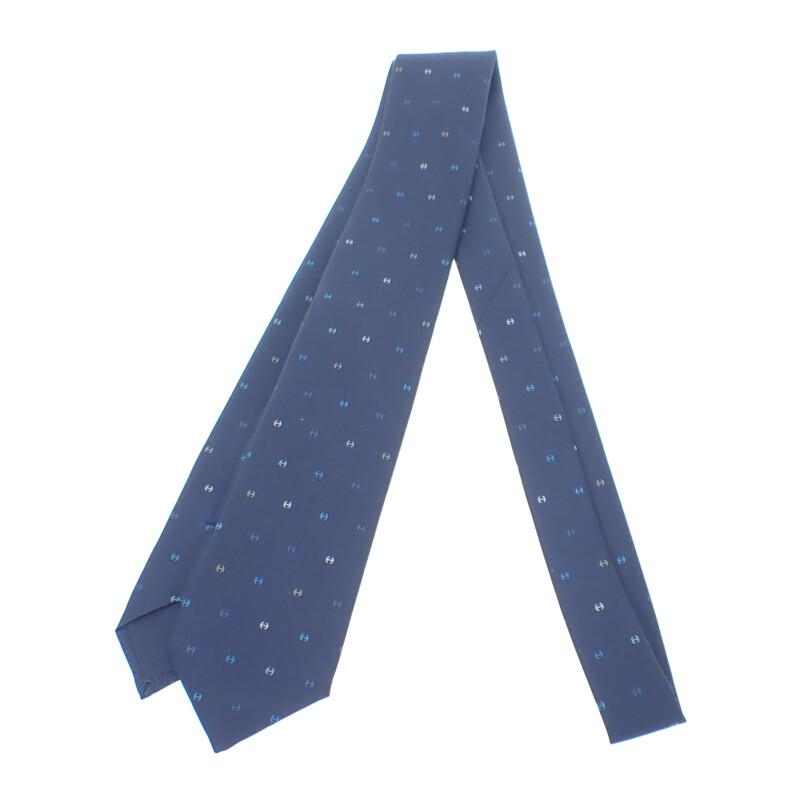 HERMES  H006342T  tie Navy/multicolor silk mens