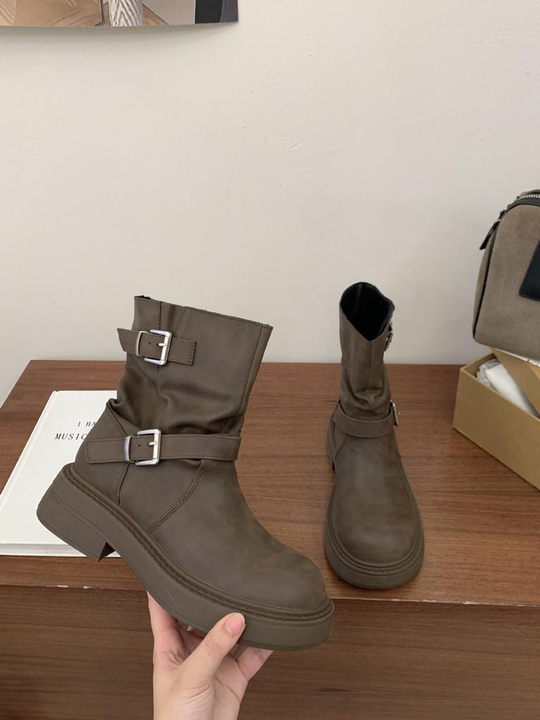 Long boots for women, thick legs, big tube circumference, thick-soled high boots, thin boots, knight boots, two wear autumn retro large-size boots