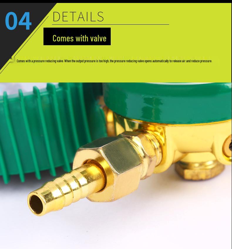 Reductor de presiune oxigen acetilenă propan argon CO2 cu manometru teacă