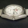 Seiko 5 AUTOMATIC VINTAGE JAPAN 6319A MENS ARABIC WHITE DIAL WATCH A701353-5 R206a-a701353
