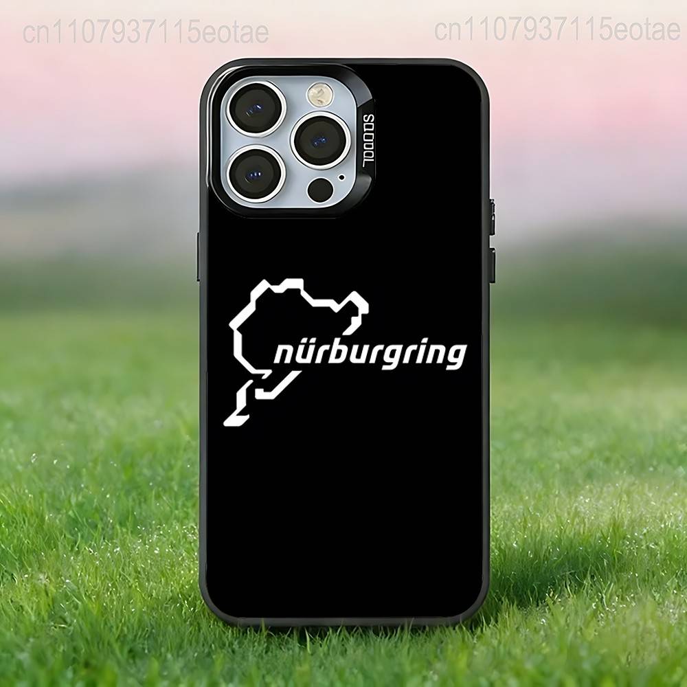 Funda para Teléfono de Coche Deportivo N-Nurburgring Para iPhone 17,16,15,14,13,12,11,Pro,Max,Plus,E,Air,Mini Cubierta Negra IMD