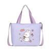 Cartoon Cute Rabbit Strawberry Print Children Shoulder Canvas Bag For Daily Use