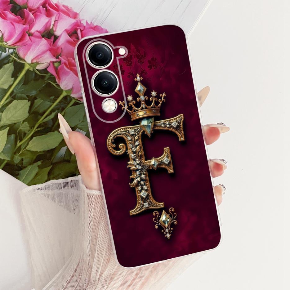 For Vivo Y04 Case V2430 Cool Fashion Letters Cover Soft Silicone Phone Case For Vivo Y29s Y 29s VivoY04 VivoY29s Back Cover Bags