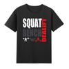 PowerliftingSquatBenchDeadliftWeightlifting Humor Gym Quote Unisexs TShirt