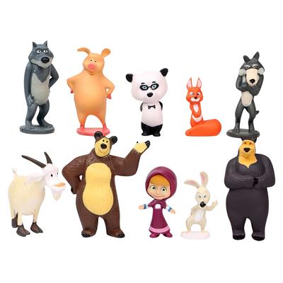 10 2 Figuras de Anime de Desenho Animado Brinquedos Bonecas Ornamentos Decoração de Bolo