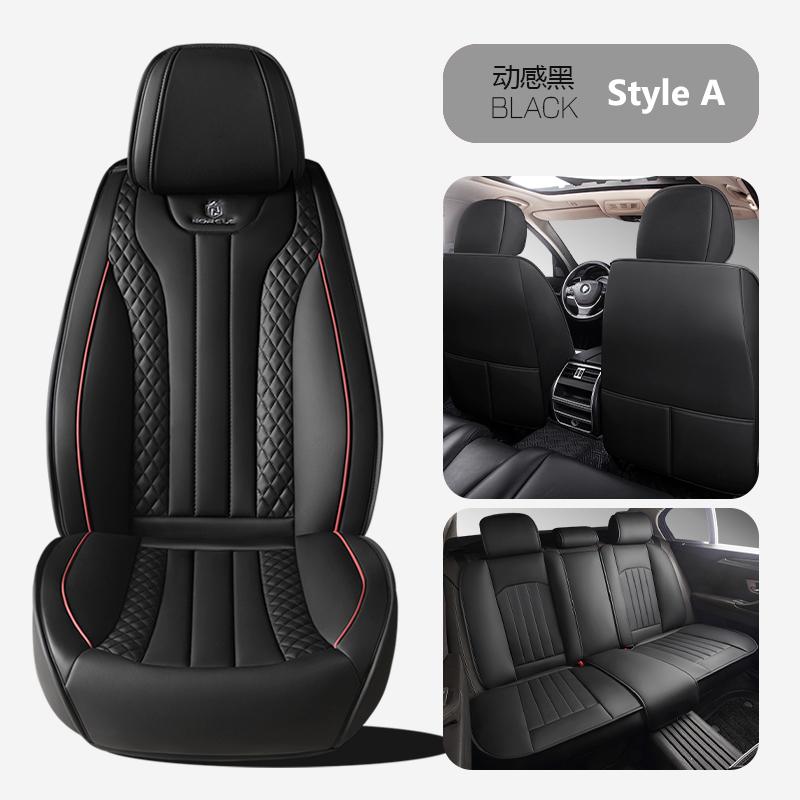 Premium Leather Car Seat Cover Four Season Universal Seat Cushion Auto Suv Truck Van All-inclusive Protector  Accessories