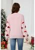Women's Casual Santa Jacquard Cardigan Sweater - Autumn/Winter Collection
