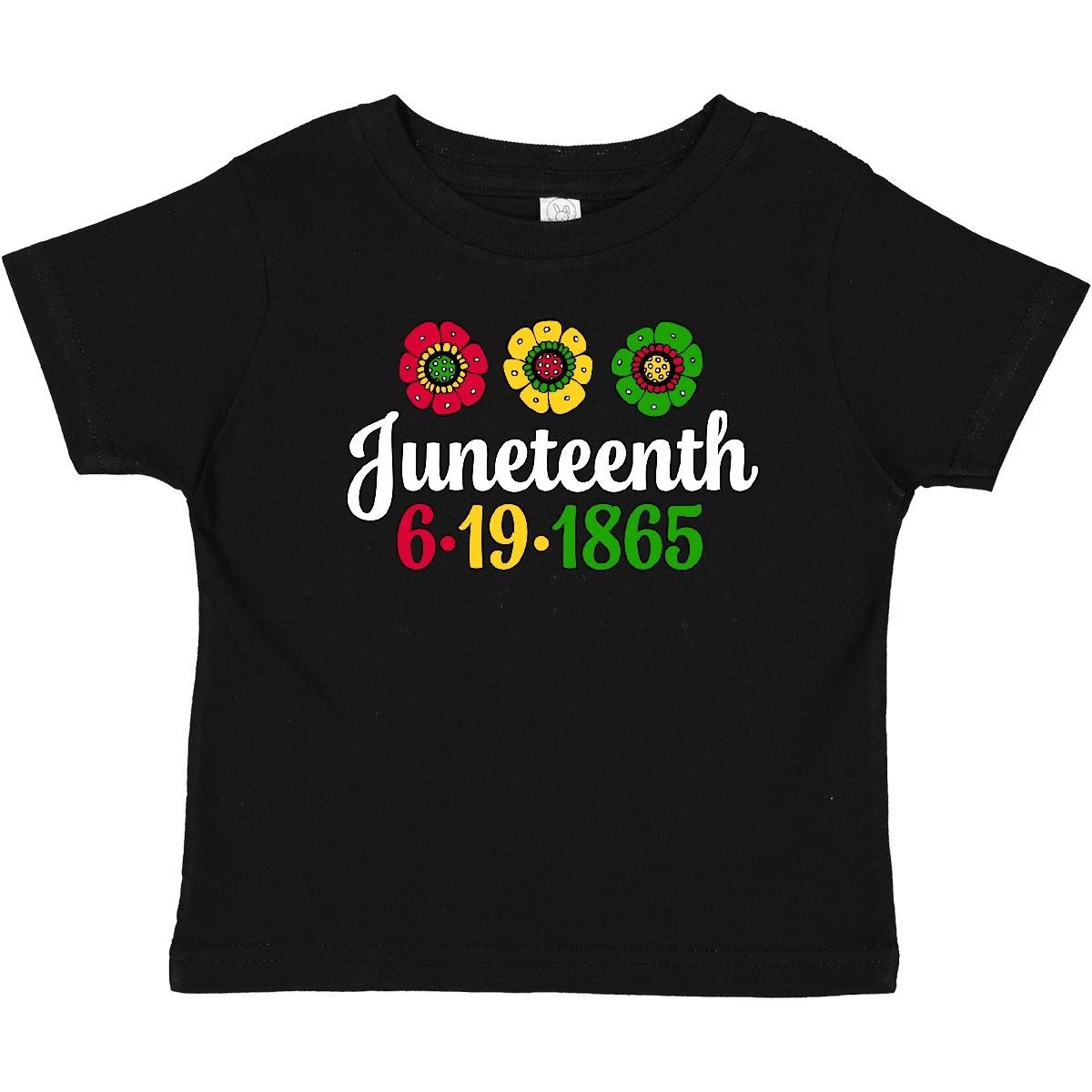 Inktastic Juneteenth- 6-19-1865 With Flowers Baby T-Shirt Thirteenth Adt I 150
