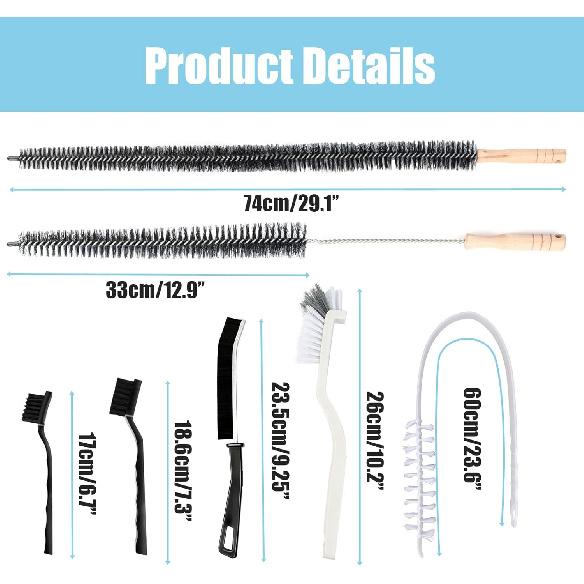 Washing Machine Cleaning Brush,Dryer Cleaning Brush,Crevice Brush for Bathroom, Shower & Kitchen - Scrub Brushes with Long Handle,Household Cleaning