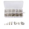 320Pcs Stainless Steel SS304 Screws an Head Screws Nuts Bolts Assortment Kit M2 M2.5 M3 M4 M5 Metic Nut and Bolt Assortment