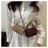 New Vintage Faux Leather Shoulder Bag for Women Solid Color Minimalist Niche Design Commute Handbag