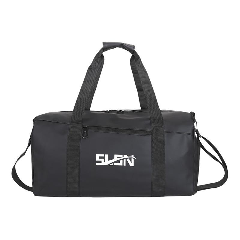 

Men s hand-held travel bag for outdoor travel, large capacity, lightweight, and wet separation, fitness bag can be set, tie rod belt shoe compartment чорний