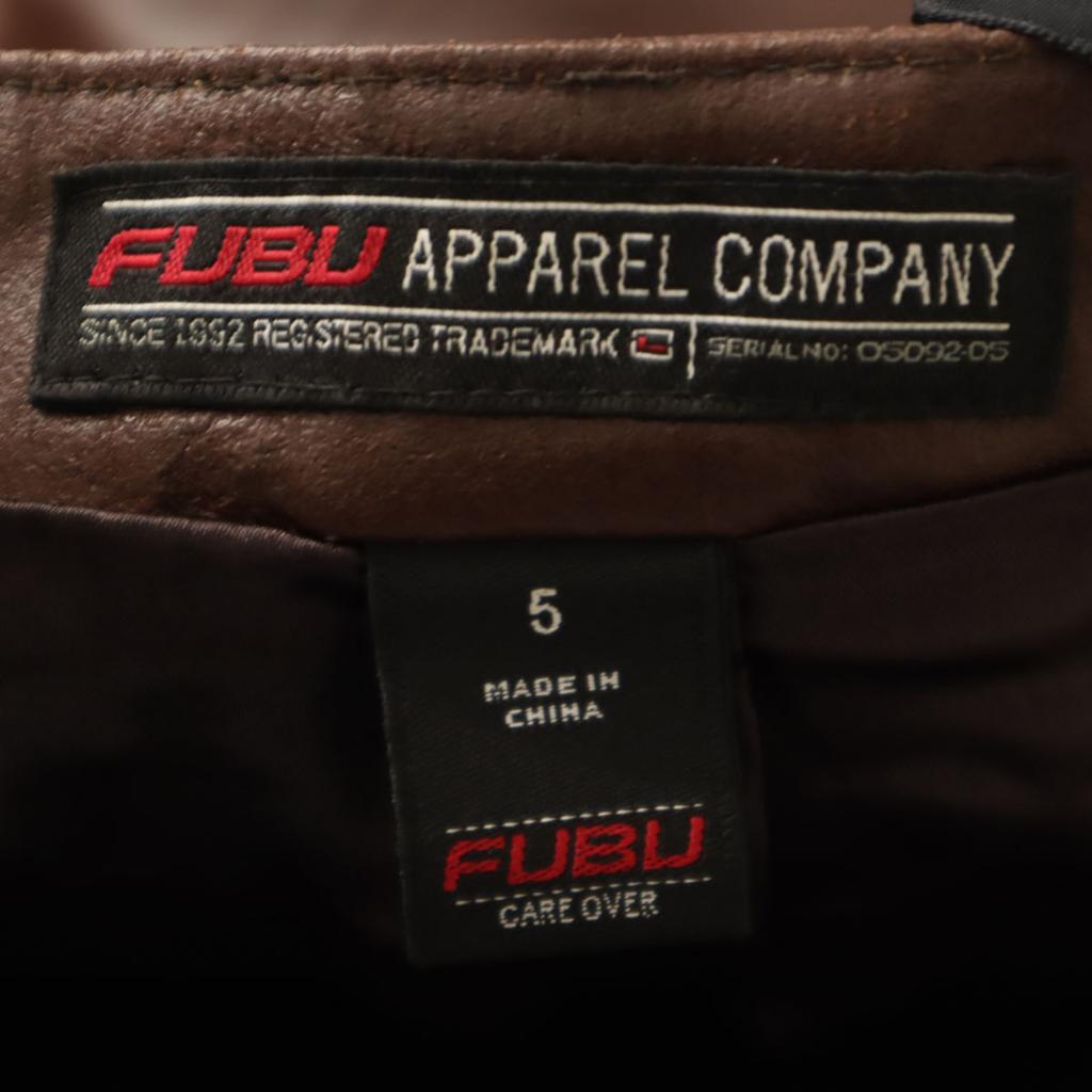 FUBU Midi length leather skirt 5 Brown Women Used