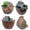 Saftig Kruka Vintage Multi-Kruka Planterare Dekorativ Saftig Planterare Multifunktionell Blomkruka Kruka Tunna Form för Hemmakontor