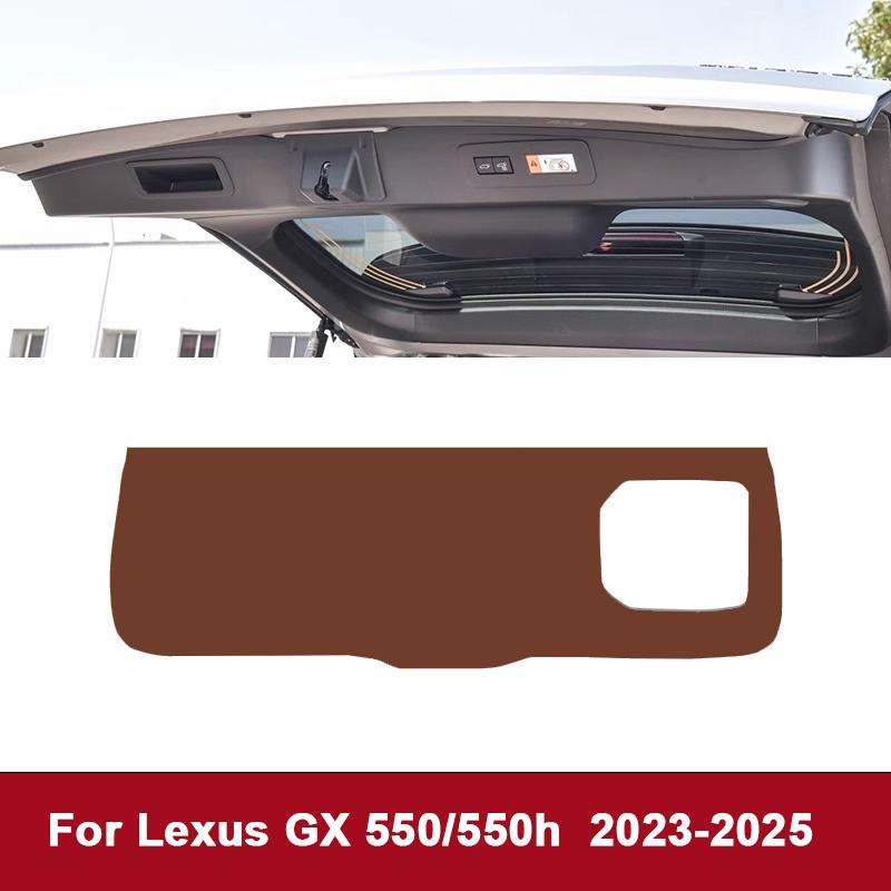 For Lexus GX GX400 GX460 GX550 GX550h 2013-2025 Boot Tailgate Kick Pad Leather Anti Kick Anti-dirty Trunk Door Mat Protection