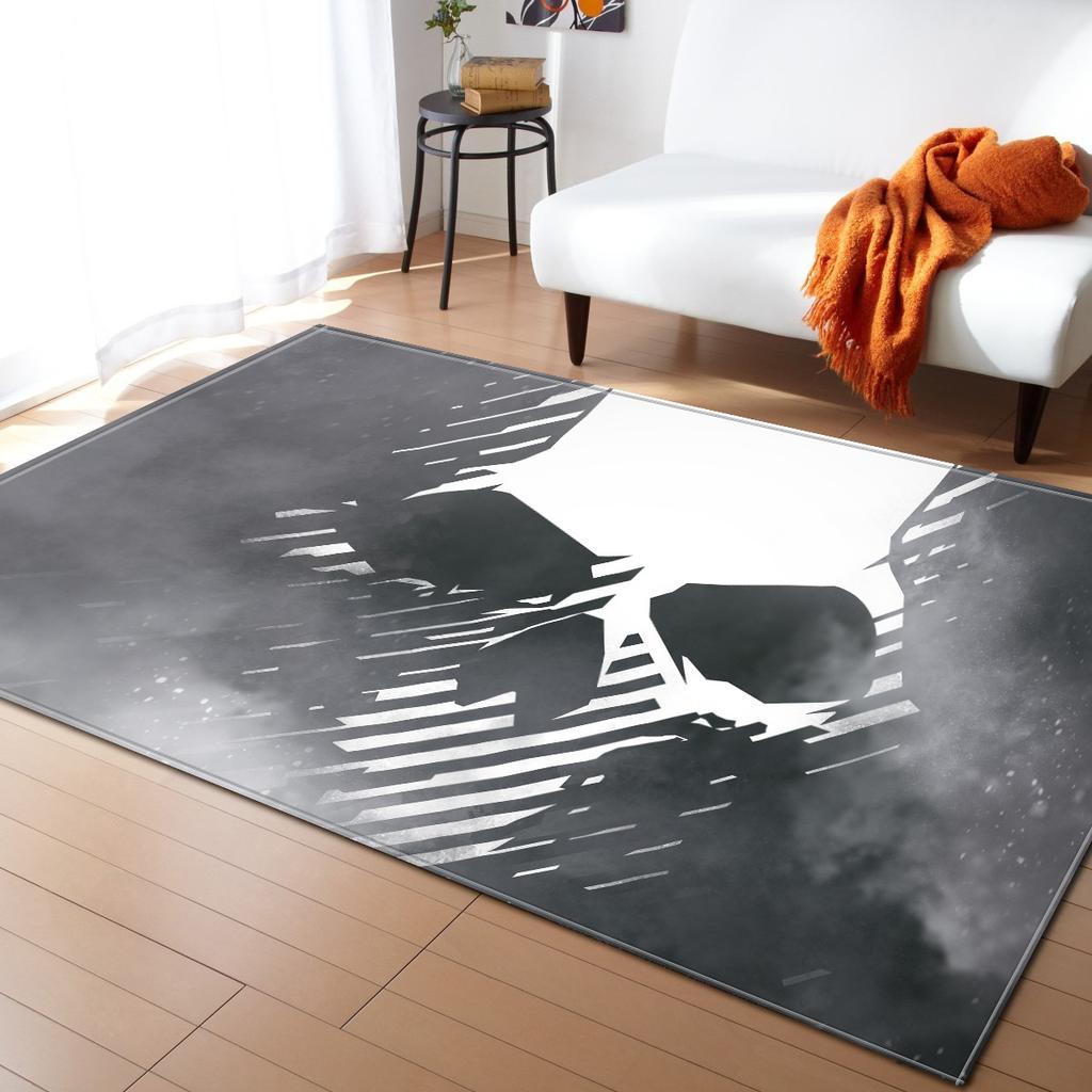 Skull Living Room Carpet Bedroom Dining Room Floor Mat