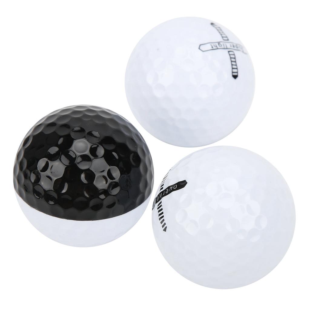 3Pcs Rubber Golf Balls Driving Range Training Balls Golf Club Auxiliary Accessories