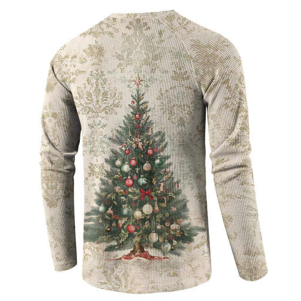 Men's Loose Casual Button Down Collar Long Sleeve Top