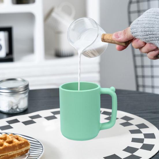 450ml Silikon Vannkopp Matkvalitet Støtabsorberende Stor Kapasitet Lekkasjesikker Te Iced Latte Krus Fallbestandig Vannkopp