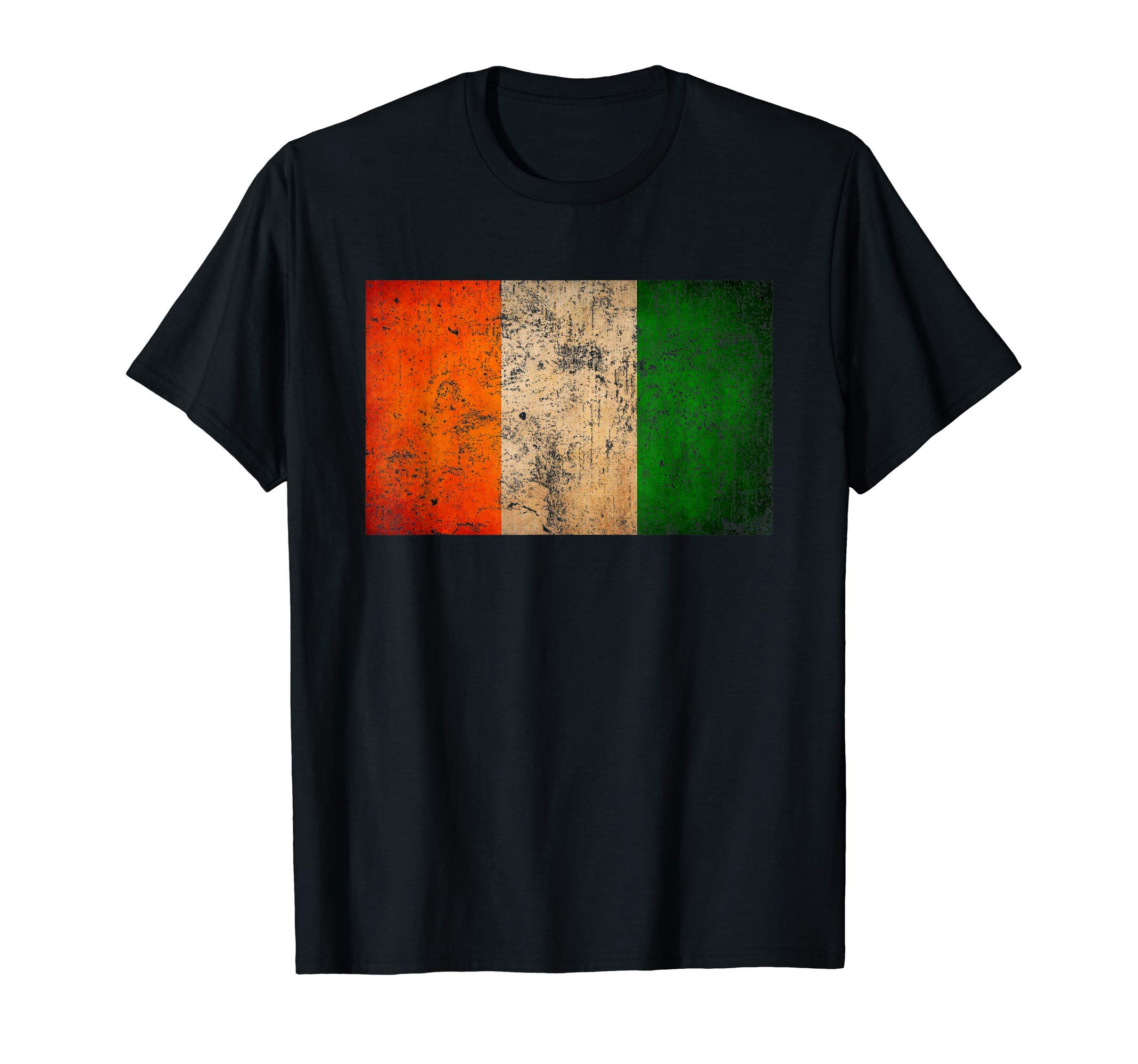 

Retro Irish Flag Vintage Irish Flag Irish Pride - - T-Shirt чорний
