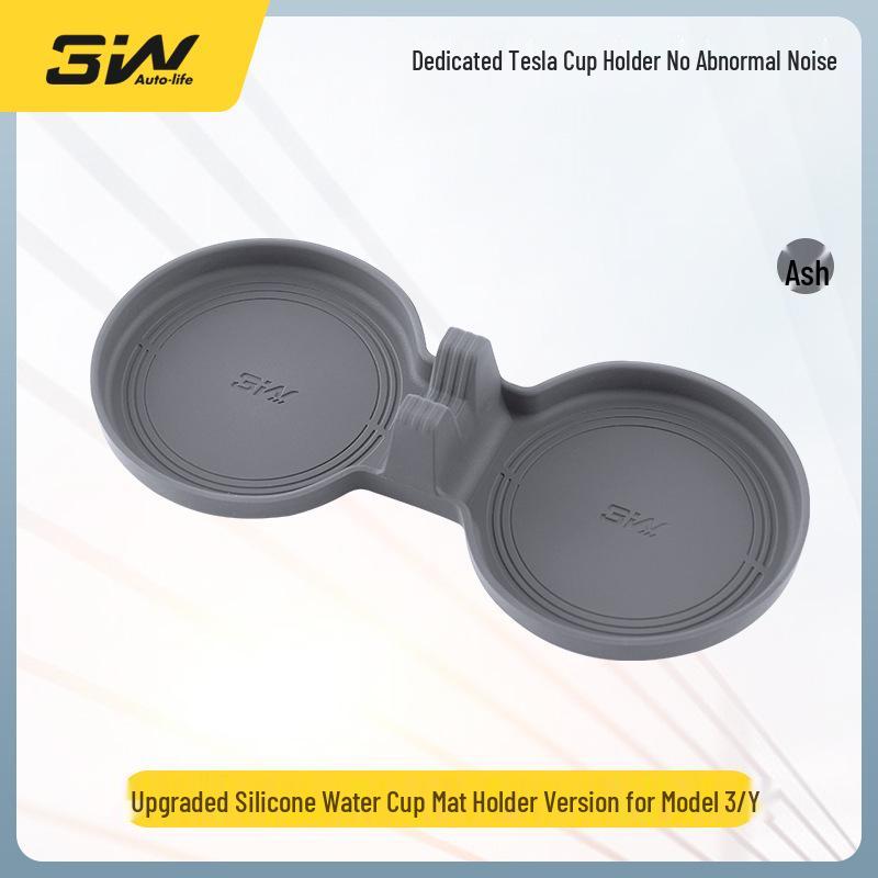 Tesla Model Y/3/S/X Center Console Silicone Cup Holder Coaster