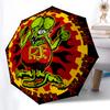 1PC Retro Funk Rat Folding Umbrella Fashion Auto-Open Design 8 Iron Ribs Plastic Handle Foldable Sunshade Perfect Christmas Gift