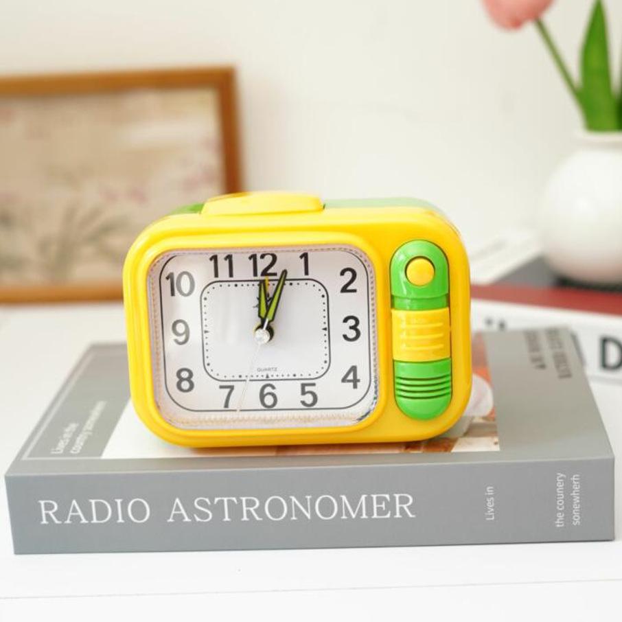 

Креативный музыкальный будильник, студенческие часы, ночник, громкий звук, регулировка громкости, для гостиной, настольный, для детской спальни, прикроватный, домашние настольные часы