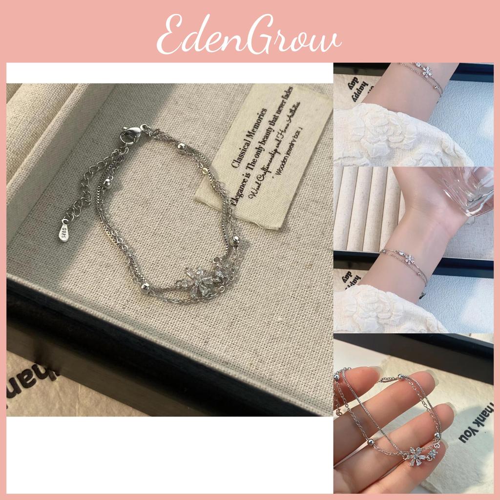 Floral Fresh Stylish Double Layer Bracelet For Women Ideal For Trendy Gift Giving