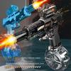 New Electric Water Gun With Light Sprays Flame Effect Continuously High-pressure Powerful Outdoor Water Gun Toys Wasserpistole