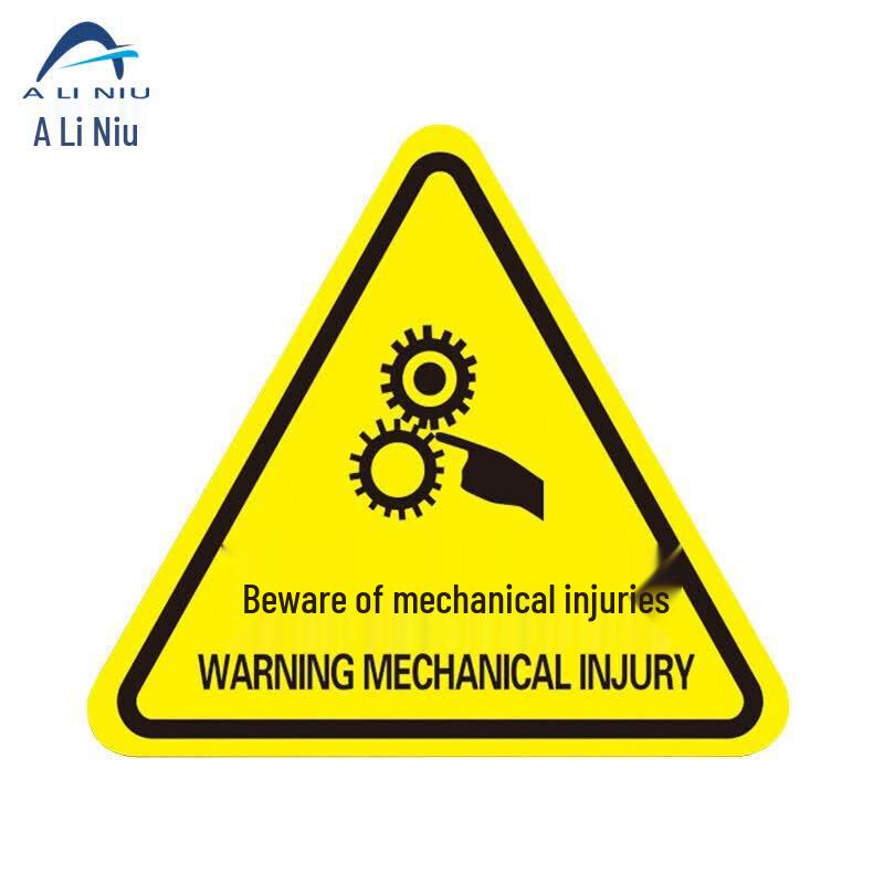 A Li Niu Triangular Safety Warning Sign 12x12 cm