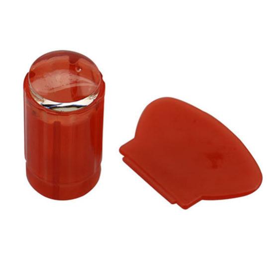Clear Nail Art Jelly Stamper Stamp Scraper Set Polish Stamping Manicure Tools