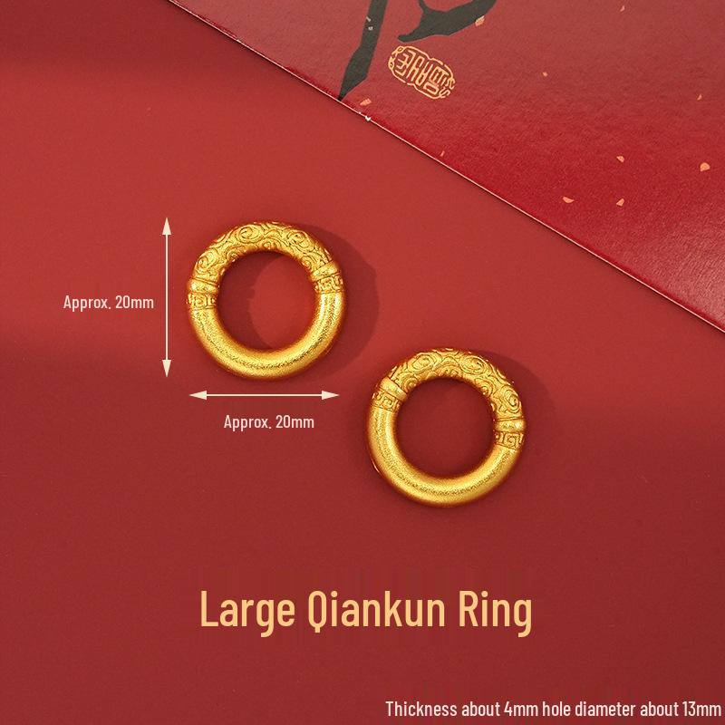 Year of the Horse Sand Gold Non-Fading Drip Oil Beaded DIY Bracelet and Jewelry Accessories.