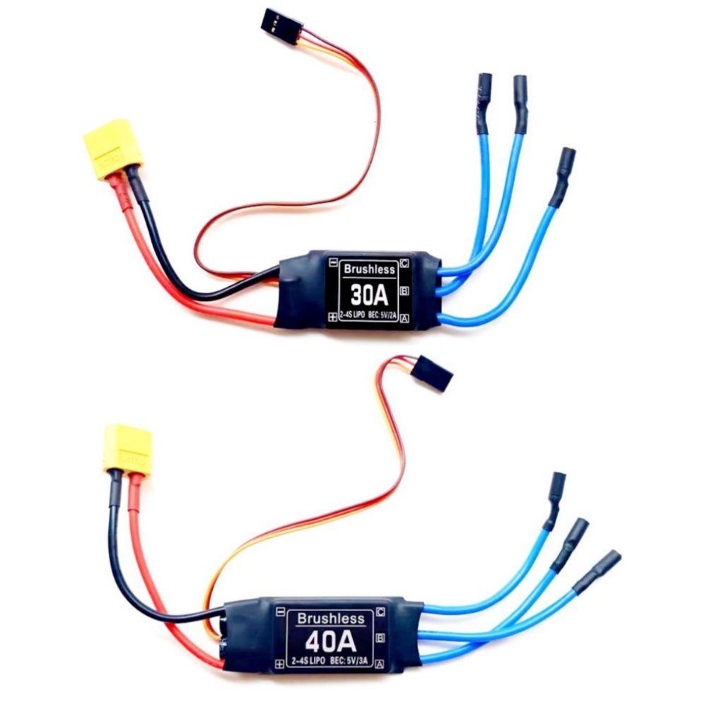 2-4S Brushless ESC 30A 40A RC Plane Parts New Electronic Speed Controller  for RC FPV Helicopter