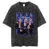 Vintage Washed Ilia Malinin World Champion Graphic T Shirt Mens High Quality Fashion Cotton Short Sleeve Tshirt Yk Streetwear
